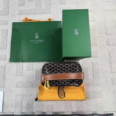Goyard Toiletry Bag Black 100% authentic + BOX & BAG