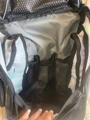 L.L. Bean Personal Organizer Toiletry Bag Hanging Travel Kit Blue Plaid