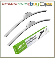 OEM QUALITY 22&Prime; + 22&Prime; PARRATI Premium All-Season White Windshield Wiper Blade…