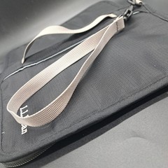 LL Bean Large Bifold Wallet Passport Travel Organizer Black Zippered Black