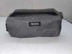 TUMI for Delta Zip Pouch Small 7&Prime; Travel Case Cosmetic Bag Gray