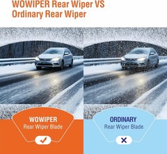 Rear Wiper Blade 12in All Season Honda CRV Element Wrangler Outlander Pathfinder