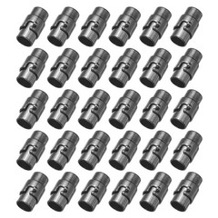 30 pcs for Lanyard Separate Clasps, Magnetic Closures 0.28&Prime;, Black