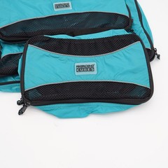 ProPacking Cubes Travel Organizer Unisex OS 4 Piece Set Teal Mesh Ripstop NEW
