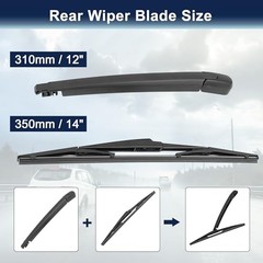 Rear Windshield Wiper Blade Arm Set for Lexus RX 03-08 for Mazda CX-7 CX-9 6