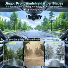 22&Prime; + 20&Prime; Front Windshield Wiper Blades Compatible with 2016-2022 Toyota Tacoma