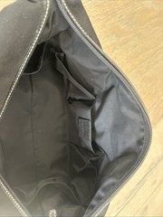 Ecco Men&rsquo;s Canvas Leather Black Zip Toiletry Cosmetic Travel Bag Pouch 8”x10”x6”