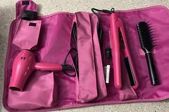 Travel Hair Essentials Kit Gift Set (pink)