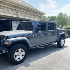 Curve Design Running Boards for Vehicle 2020-2026 Jeep Gladiator Jt 4 Door