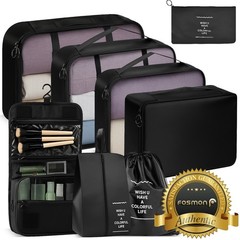 Fosmon 8pc Packing Cubes Set, Packing Cubes for Travel, Travel Bags Organizer