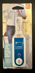 Lewis N. Clark Travel Door Alarm 91dB with Flashlight, Model 7393 *NEW*