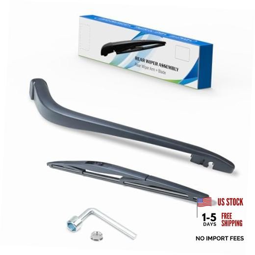 Rear Windshield Wiper Blade Arm Set Fit for Fit Replacement for 01-08 Honda Fit