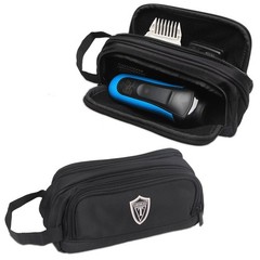 Travel Organizer, Men Grooming Storage Bag with Two Compartments for Electron…