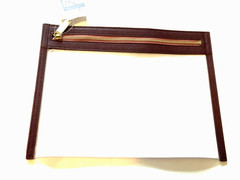 Truffle Clarity Clutch Large in Wine – Rare/Discontinued – New in Package