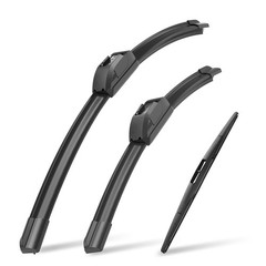 26&Prime; + 16&Prime; Windshield Wiper Blades & 14&Prime; Rear Blade Set for Acura RDX 20072018