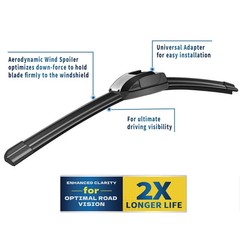 26 »+20 » Front Windshield Wiper Blades with 2018-2021 Toyota Camry 2008-2019…