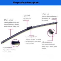 Replacement Windshield Wiper Blades for 20062010 VW Passat Jetta Golf Yeti