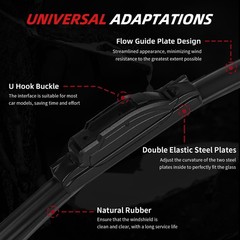 « AllWeather Windshield Wiper Blades for Toyota Highlander & Lexus GX460 26 »,