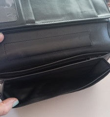 Lot of 2 TUMI Travel Wallet Organizers Passports Credit Cards Black Leather