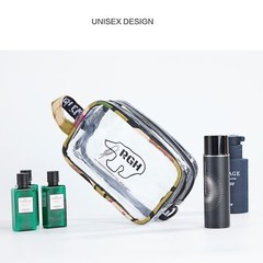 ROUGH ENOUGH TSA Approved Toiletry Bag Clear Shaving Kit for Men Women Cosmet…