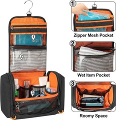 Men&rsquo;s Tactical Toiletry Bag – Compact Hanging Organizer for Grooming Essentials