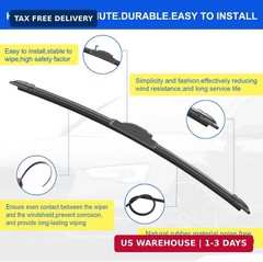 OEM Quality 26&Prime; + 16&Prime; Premium All-Seasons Durable Stable and Quiet Windshield Wi