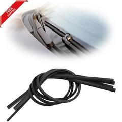 4 Pack Universal Windshield Wiper Blade Refills 25.59 Inch Silicone Strips Frame