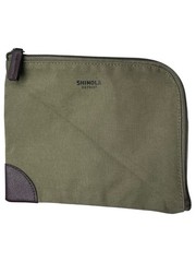 Shinola for American Airlines Amenity Toiletry Bag Travel Luggage Green 8×6.25”