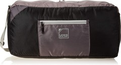 18” Packable Duffel with Neoprene Zip Pouch, Black/Gray, One Size