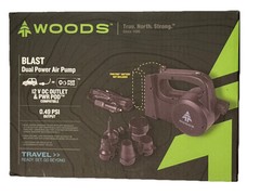 Woods Blast Dual Power Air Pump Travel 12 V DC Outlet & PWR Pod Only! For Car