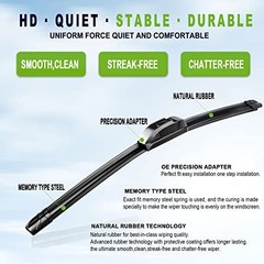 OEM QUALITY 21&Prime; + 21&Prime; Premium All-Season Windshield Wiper Blades (Set of 2)