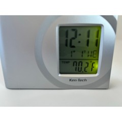 Travel Projection Alarm Clock w/ Thermometer LCD Backlight Travel Calendar