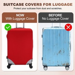 Travel Luggage Cover XS(19-20 Inch) Washable Elastic Suitcase Covers Blue