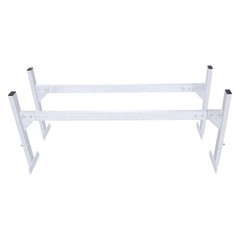 400LBS Adjustable Aluminum Van Roof Ladder Rack 2 Bars Rain Gutter Mount
