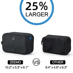 Travel Toiletry Bag for Men, Medium Water-Resistant Double-Sided Full-Open Do…