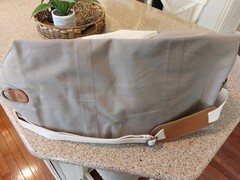 Canvas Travel Bag – Embroidered « Michael » Very Clean