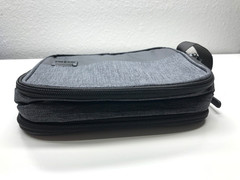 Swiss Gear Travel Bag Toiletries Gray Mens Zip Handle Organizer Compartments