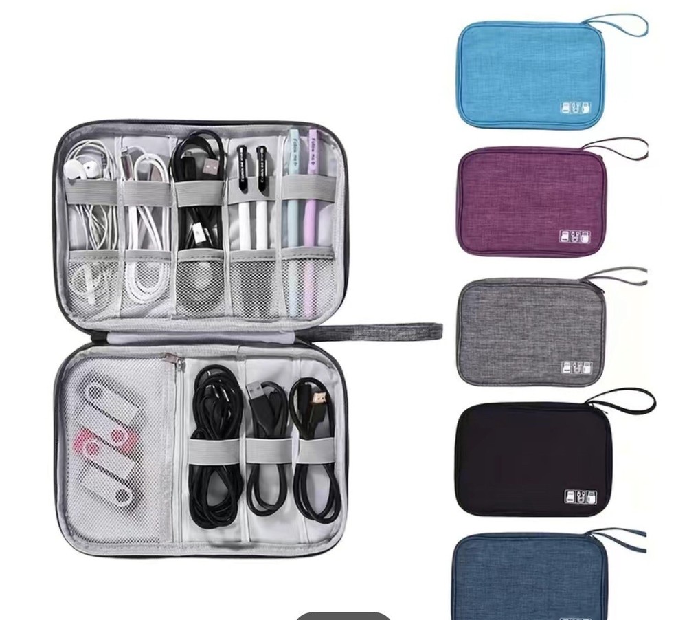 Cable Organizer Bag For Travel NAVY