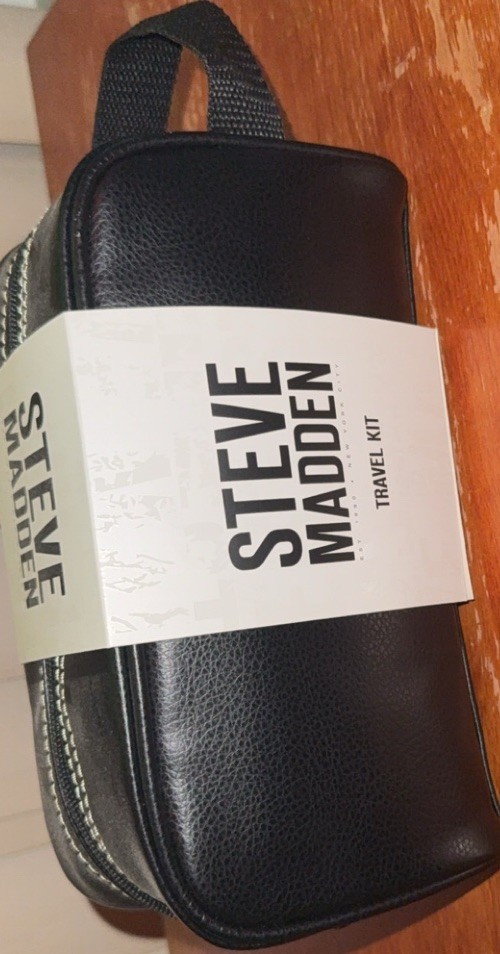 Steve Madden Black Travel Kit