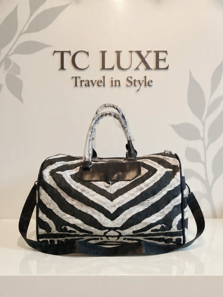 Zebra Print Travel Duffle Bag – Stylish PU Leather Weekender New 🔥🔥🔥