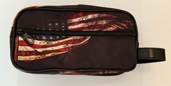 USA American Flag Lightweight Travel Toiletry Bag