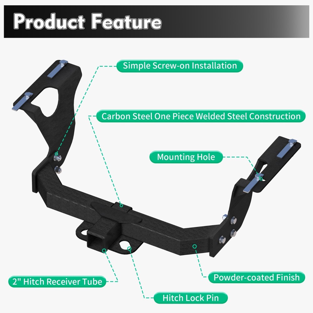 Class 3 Trailer Hitch Compatible with2010-2019/Subaru Outback Wagon Except Sport