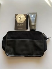 YSL Yves Saint Laurent Parfums Wash, Toiletry ,Cosmetic Bag – Shower Gel – EDT