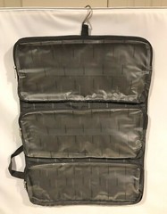 American Airlines Large Olive Green Travel Hanging 3Zipper Pocket Bag Organizer