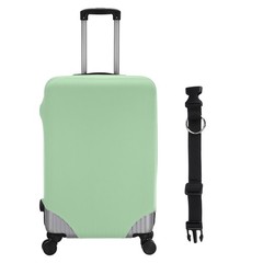 Travel Luggage Cover S(21-22 Inch) Washable Elastic Suitcase Covers Green