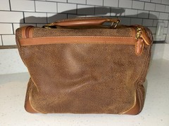 P Brown Faux Leather Travel Toiletry Bag with Mirror, MPN Does Not Apply
