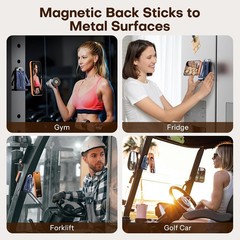 Magnetic Phone Tripod,Foldable Adjustable Stand for Vlog Gym Travel Accessories
