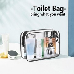 Eco-Friendly TSA Approved Clear Toiletry Bags – 3 Pack for Effortless Travel