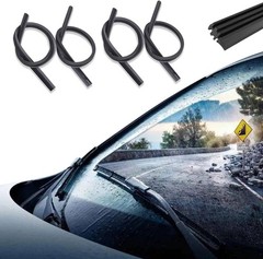 4pcs 28&Prime; Silicone Windshield Wiper Blade Refills Frameless Universal Fit