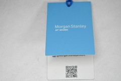 Morgan Stanley At Work Compact Travel Umbrella Blue Auto Open Close Skyline